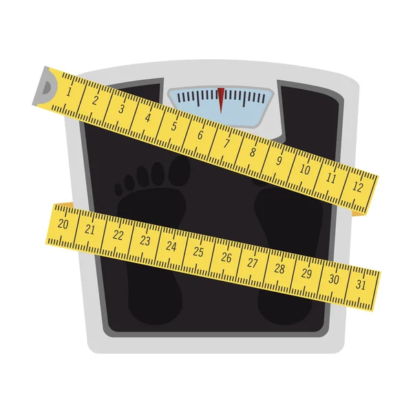 Lose weight design — Stock Vector