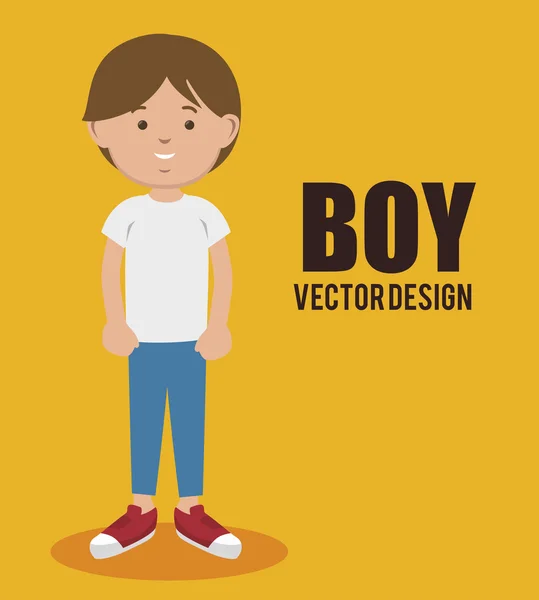 Gelukkig jongen ontwerp — Stockvector