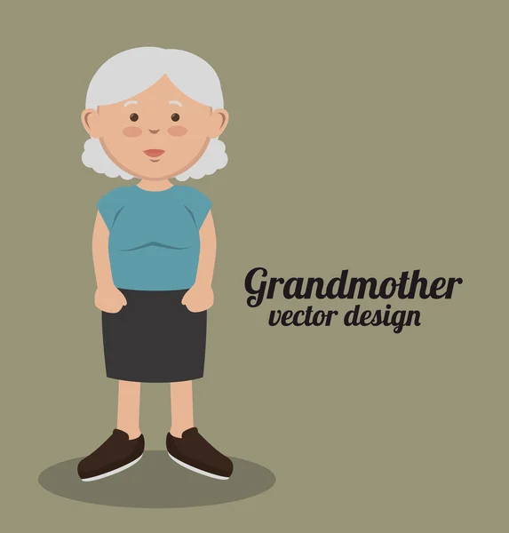 Charaktergestaltung der Großeltern — Stockvektor