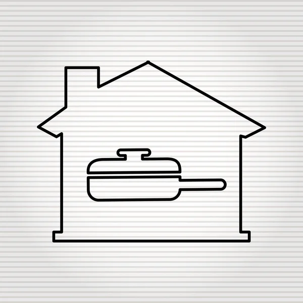 Diseño del equipo de depósito en casa — Vector de stock