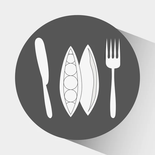Design de menu de alimentos — Vetor de Stock