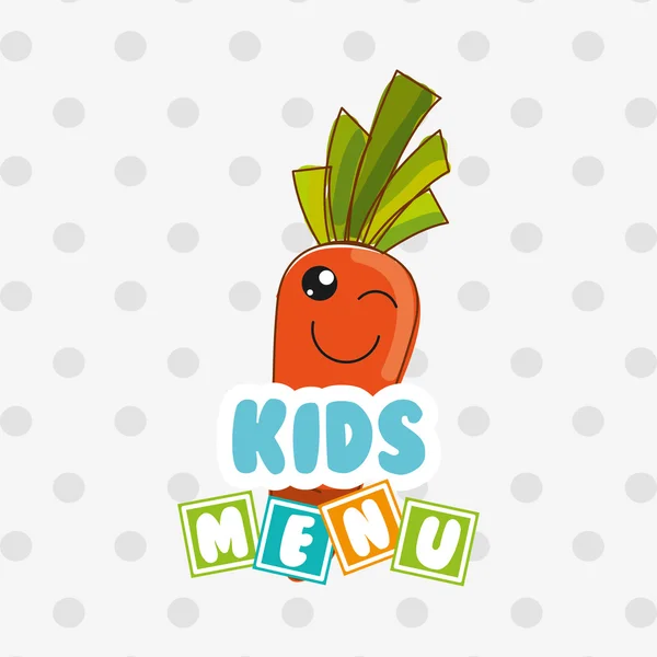 Kinderen menu ontwerp — Stockvector