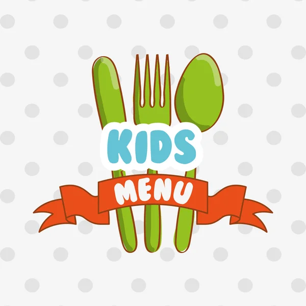 Kinderen menu ontwerp — Stockvector