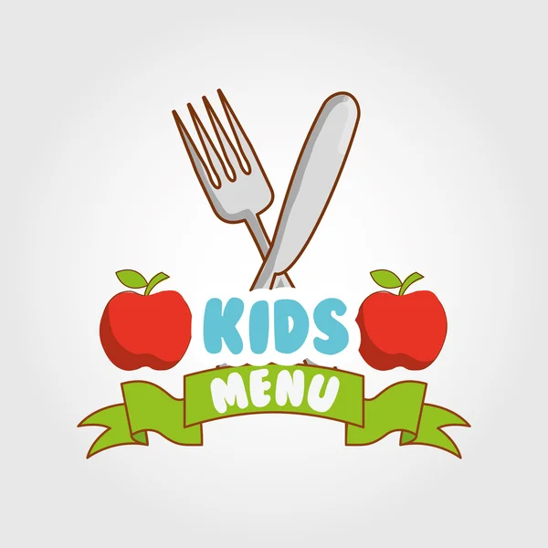 Kinderen menu ontwerp — Stockvector