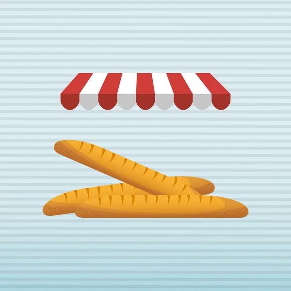 Panadería diseño tienda — Vector de stock