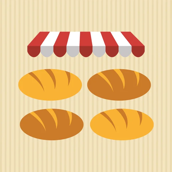 Panadería diseño tienda — Archivo Imágenes Vectoriales