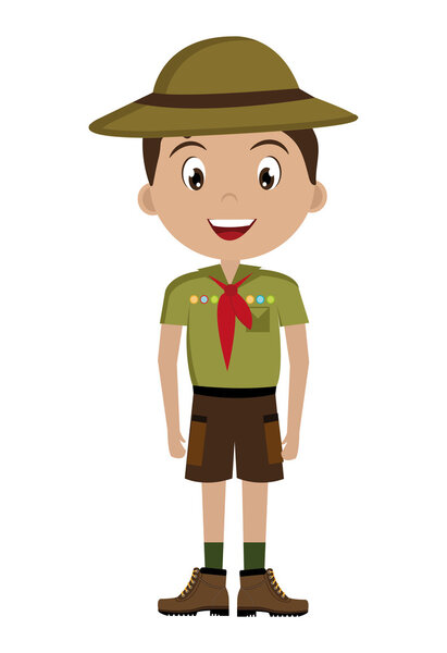 avatar boy with colorful clothes and hat