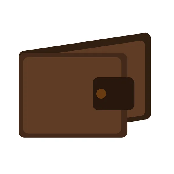 Brown man wallet — Stock Vector