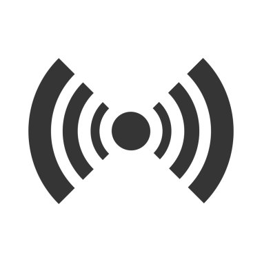 çizgili siyah radar simgesi