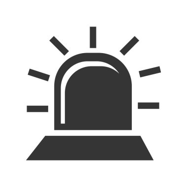 siyah alarm simgesini