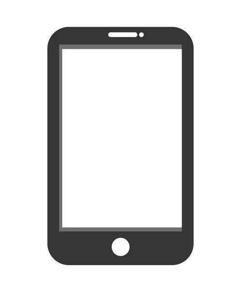 Zwart-wit smartphone — Stockvector