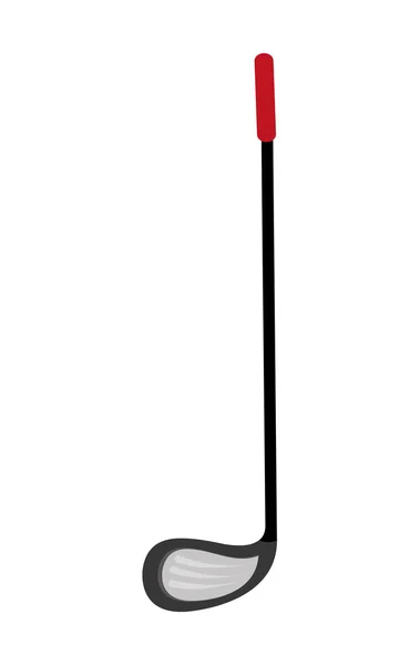 Murciélagos de golf negro y rojo — Vector de stock