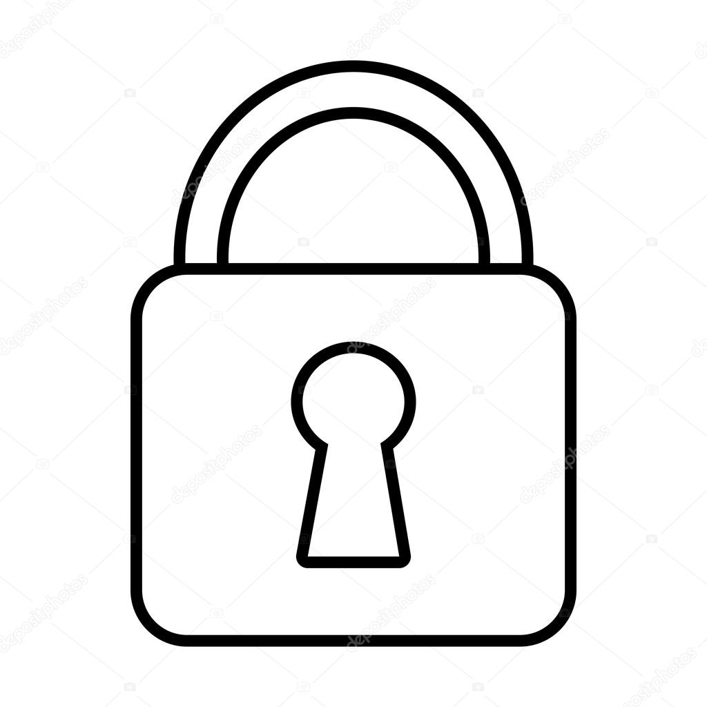 White Lock Icon With Key Space Vector Image By C Yupiramos Vector Stock