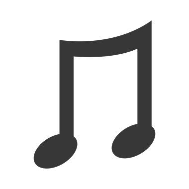 siyah müzik notu, vektör grafiği