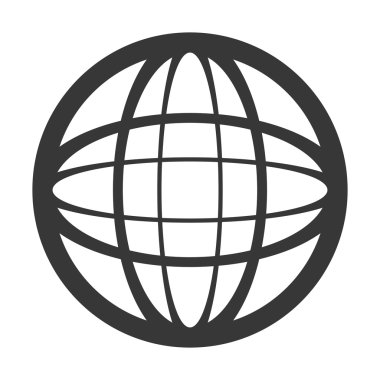 siyah Dünya Haritası, vektör grafiği