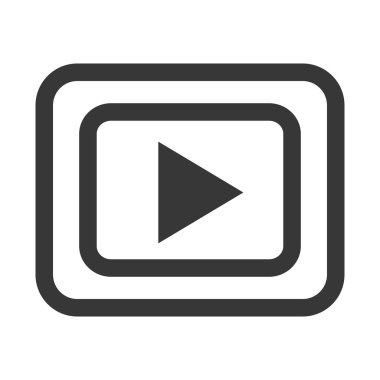 siyah ve beyaz ortam simgesi, vektör grafiği