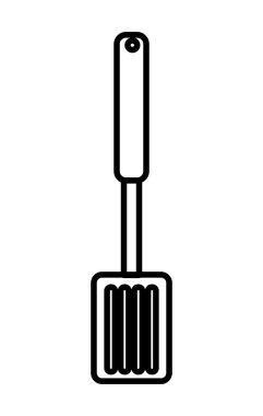 Beyaz mutfak çatal, vektör grafiği