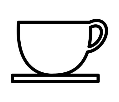 Beyaz kahve fincanı, vektör grafiği