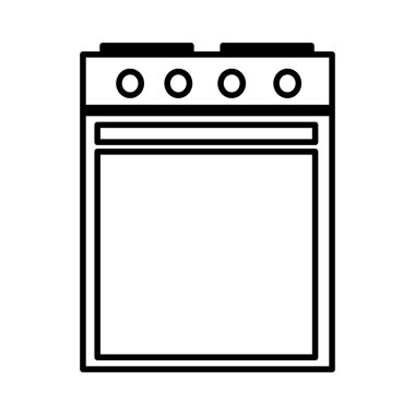 siyah ve beyaz ısıtıcı, vektör grafiği