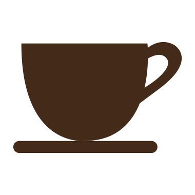 kahverengi kahve fincanı, vektör grafiği