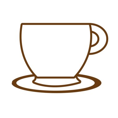 Beyaz kahve fincanı, vektör grafiği