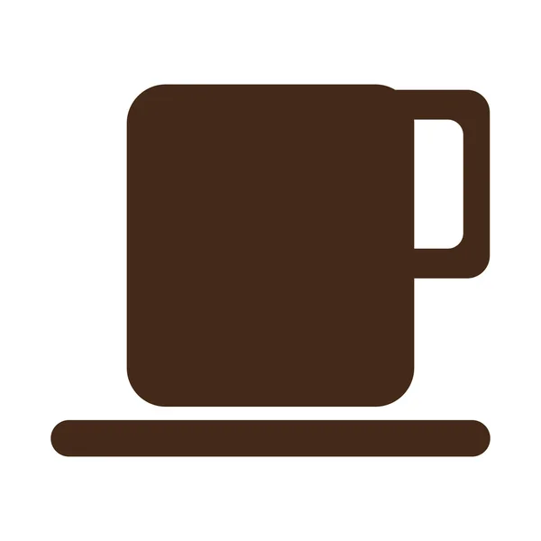 Brun kaffekopp, vektorgrafik — Stock vektor