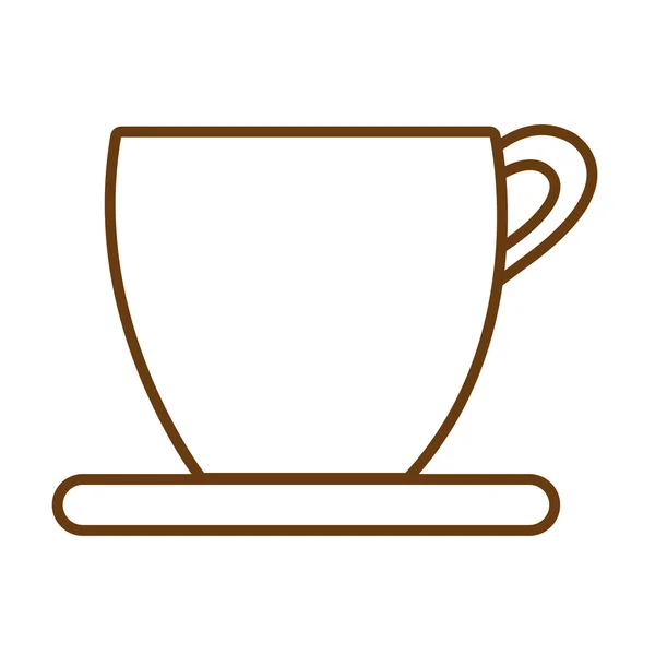 Weiße Kaffeetasse, Vektorgrafik — Stockvektor