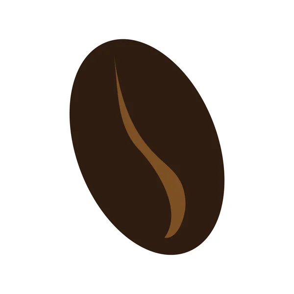 Grano de café marrón, gráfico vectorial — Vector de stock