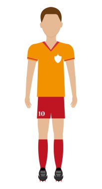 Avatar erkek futbol oyuncusu, vektör grafiği
