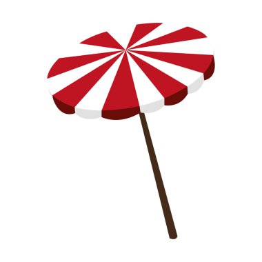 renkli plaj şemsiyesi, vektör grafiği