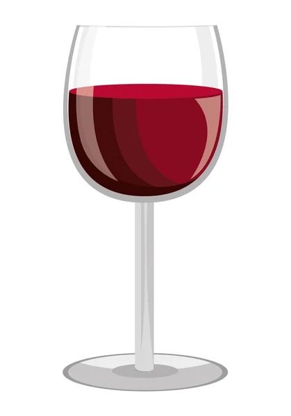 Verre de vin, graphique vectoriel — Image vectorielle