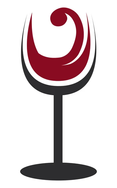 Абстрактний келих вина, векторна графіка — стоковий вектор