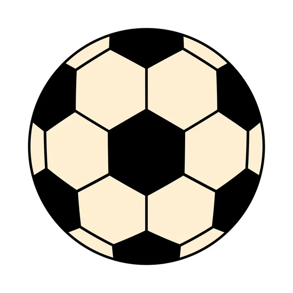 Black and white soccer ball,vector graphic — Stock Vector