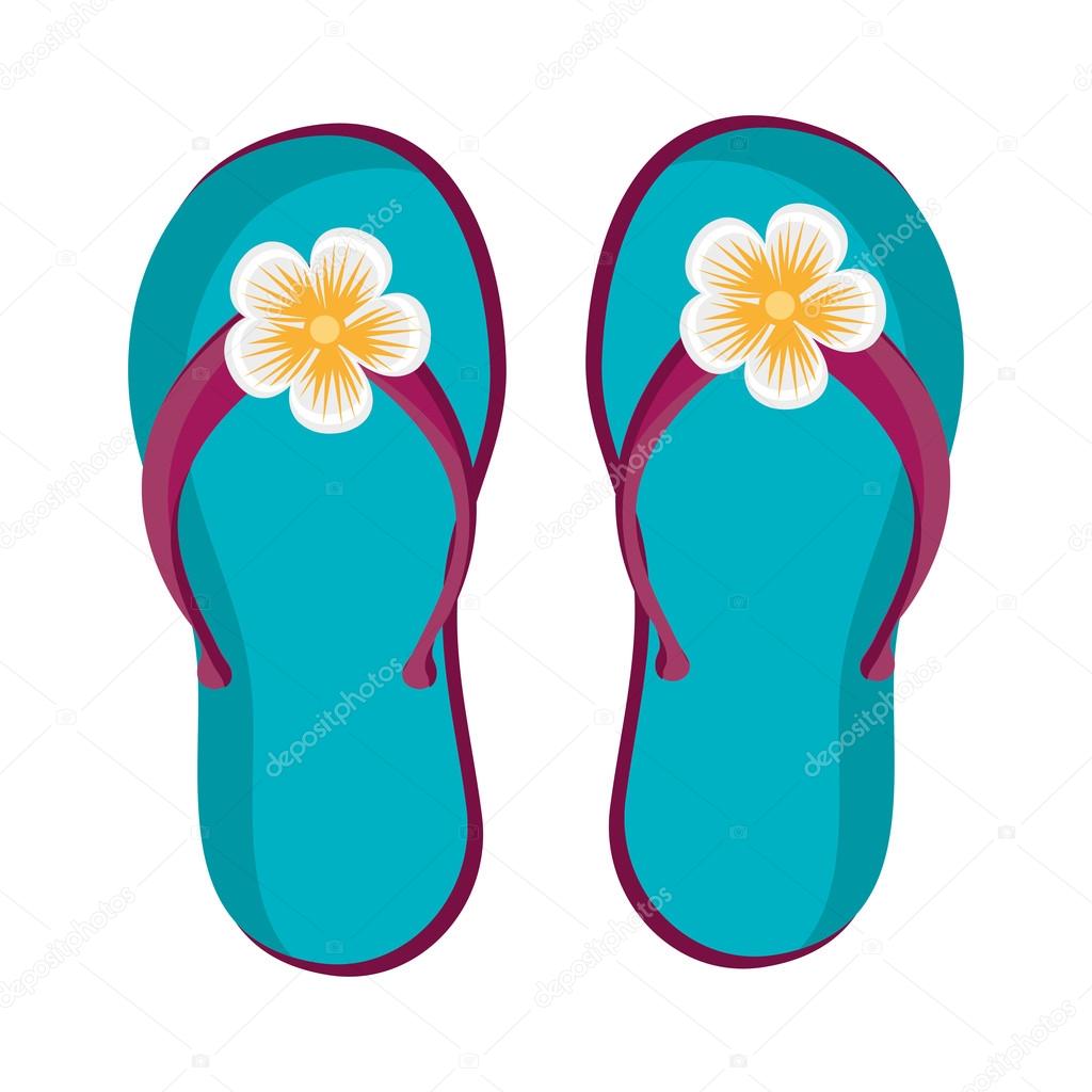 Blue Flip Flop Clip Art