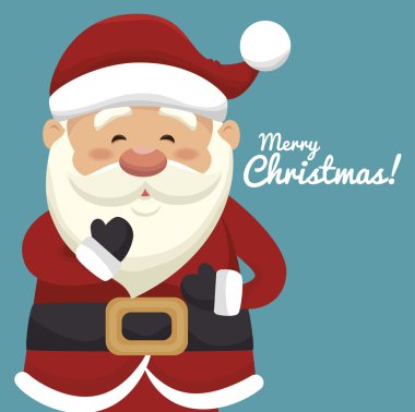 Noel Baba simgesi tasarım izole