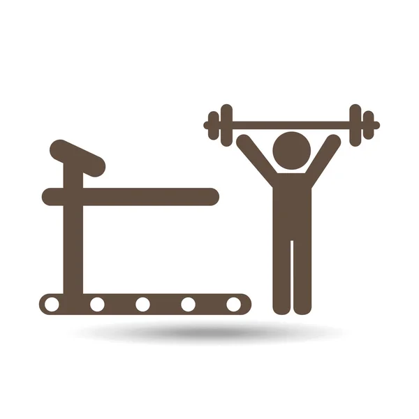Γυμναστήριο προπόνηση σχεδιασμού — Διανυσματικό Αρχείο