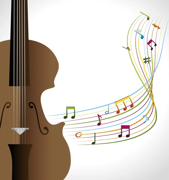 Design de ícone isolado de violino clássico — Vetor de Stock