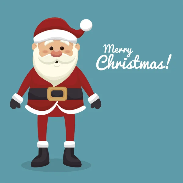 Santa Claus diseño icono aislado — Vector de stock