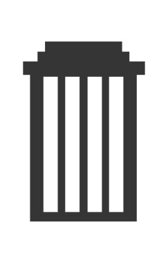 siyah beyaz windows, vektör grafiği bina uzun