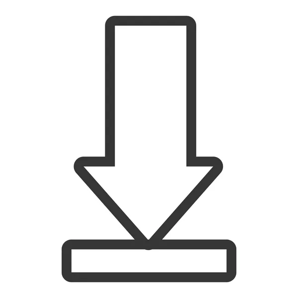 Icono de medios blancos, gráfico vectorial — Vector de stock
