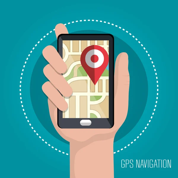 Gps Navigationsdesign — Stockvektor