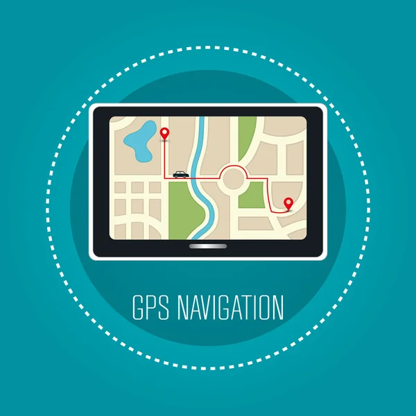 Gps Navigationsdesign — Stockvektor