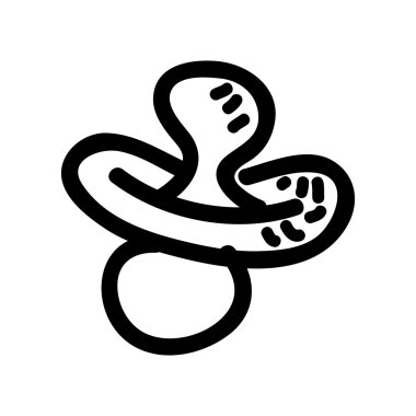 emzik bebek çizim izole simgesi tasarım