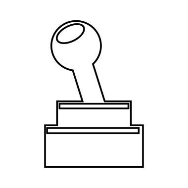 Denetim video oyunu simgesi tasarım izole