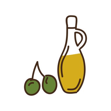 zeytinyağı şişesi izole simgesi