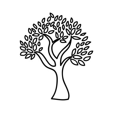 zeytin ağacı izole simgesi tasarım