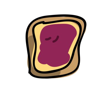 izole reçel simgesi tasarım ile tost