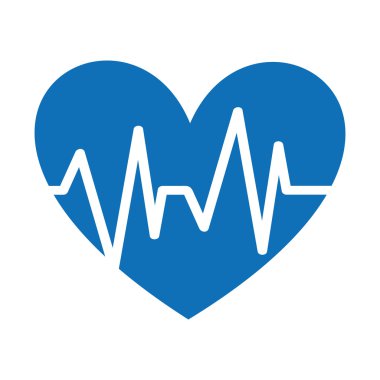 İzole sağlıklı kalp sembol simge tasarlamak