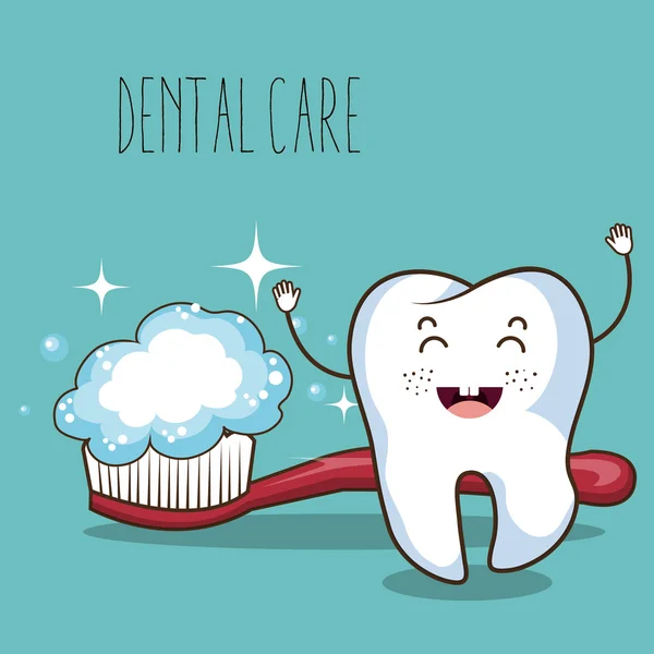 Dental care design — Stock Vector