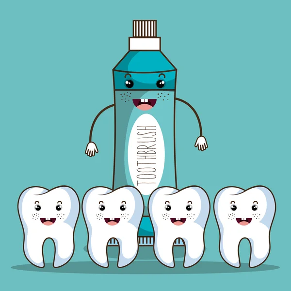 Design de cuidados dentários — Vetor de Stock